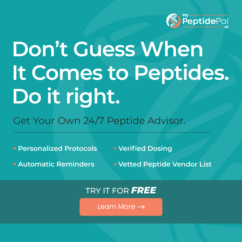 Don't guess when it comes to peptides. Use My Peptide Pal.
